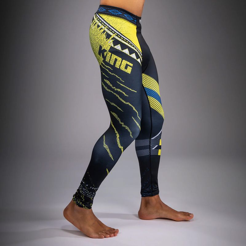 Pánské tréninkové legíny Venum x TEKKEN 8 King Spats black/yellow 3