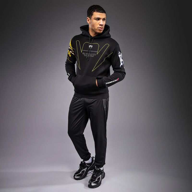 Pánská mikina Venum x TEKKEN 8 King Pullover Hoodie black/yellow 2