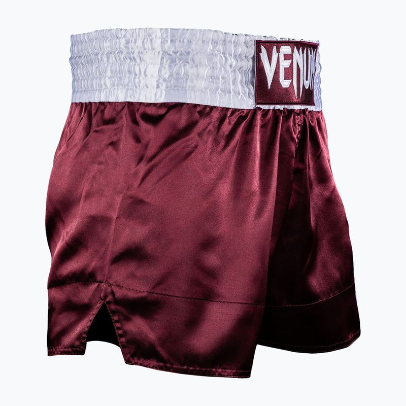Pánské tréninkové šortky Venum Classic Muay Thai burgundy 3