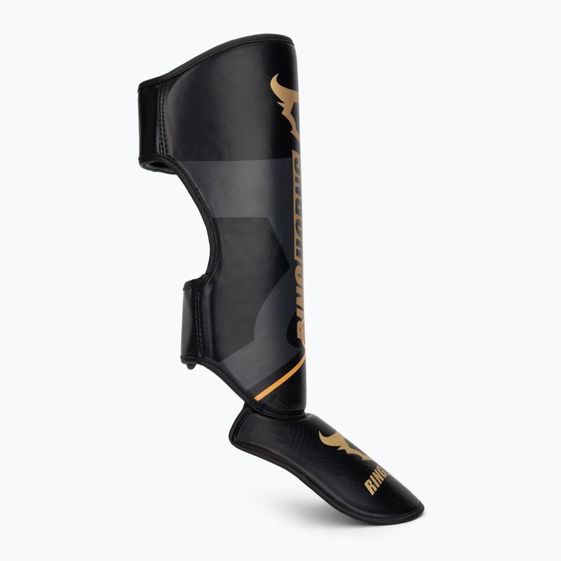Chrániče holení a chodidel Venum Ringhorns Charger Shin black/gold 2