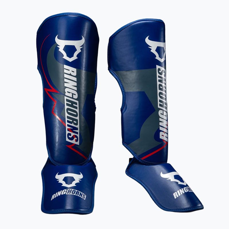 Chrániče holení a chodidel Venum Ringhorns Charger Shin navy blue/red 2