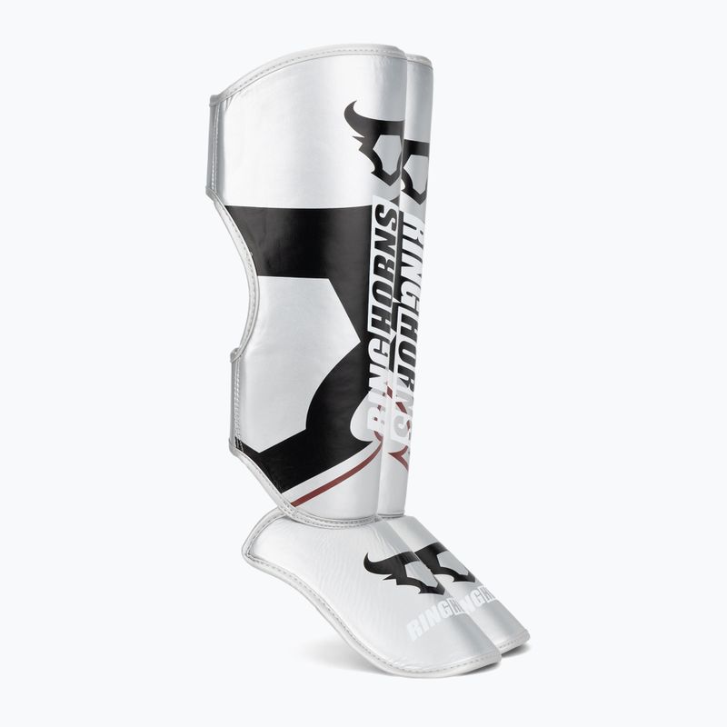 Chrániče holení a chodidel Venum Ringhorns Charger Shin silver/black