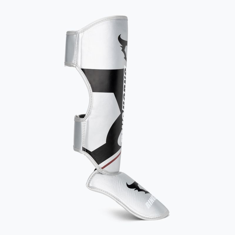 Chrániče holení a chodidel Venum Ringhorns Charger Shin silver/black 2