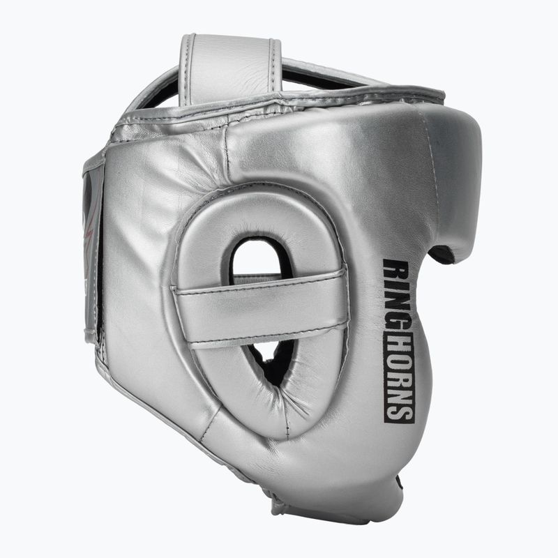 Boxerská helma Venum Ringhorns Charger Headgear silver/black 2