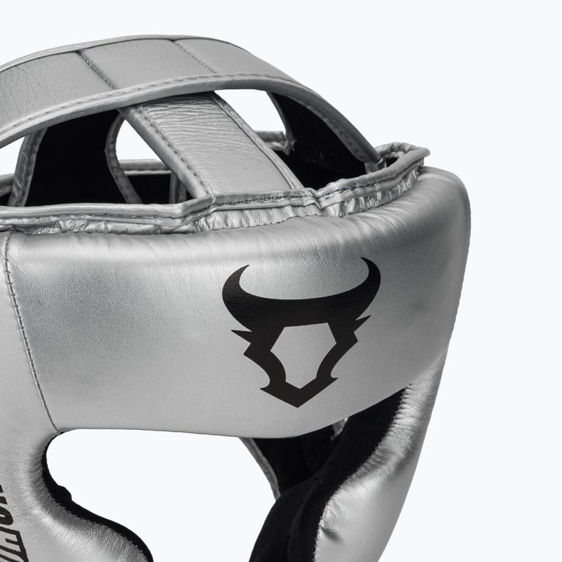 Boxerská helma Venum Ringhorns Charger Headgear silver/black 4