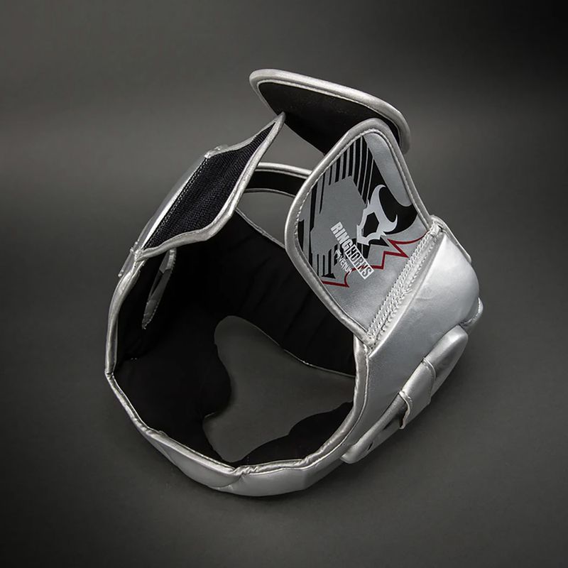 Boxerská helma Venum Ringhorns Charger Headgear silver/black 4