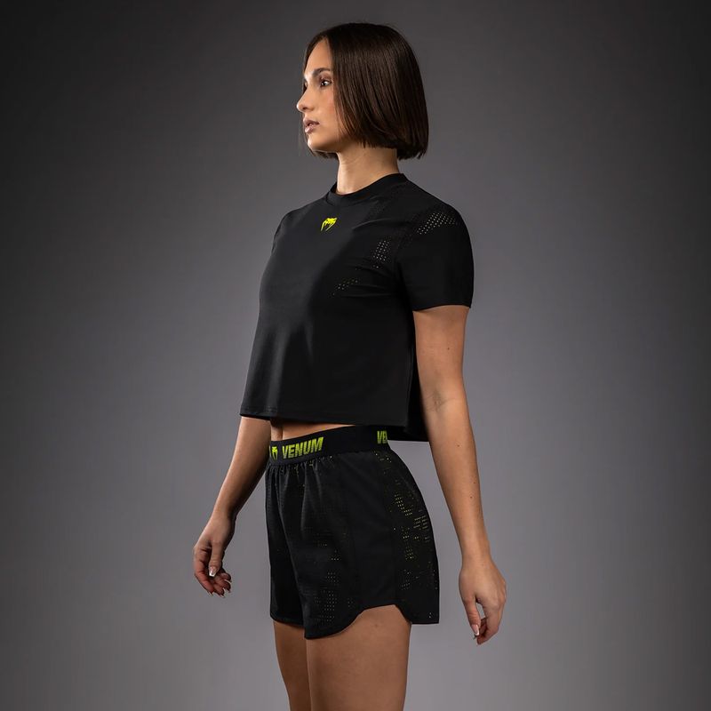 Dámské tréninkové šortky Venum Lazer black/yellow 4