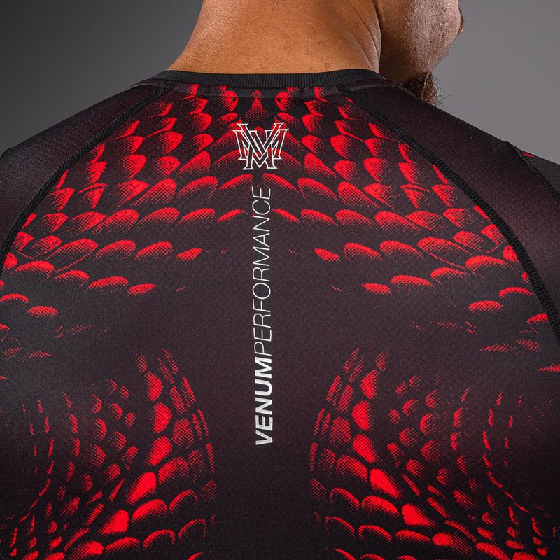 Pánský rashguard Venum Matupa Short Sleeve black/red/silver 5