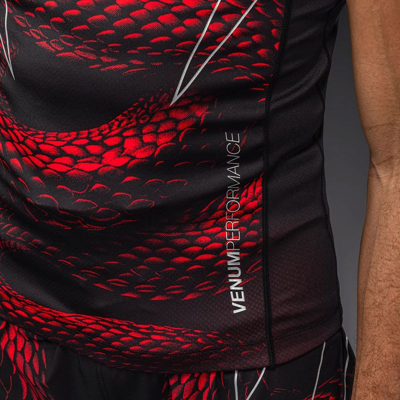 Pánský rashguard Venum Matupa Short Sleeve black/red/silver 6