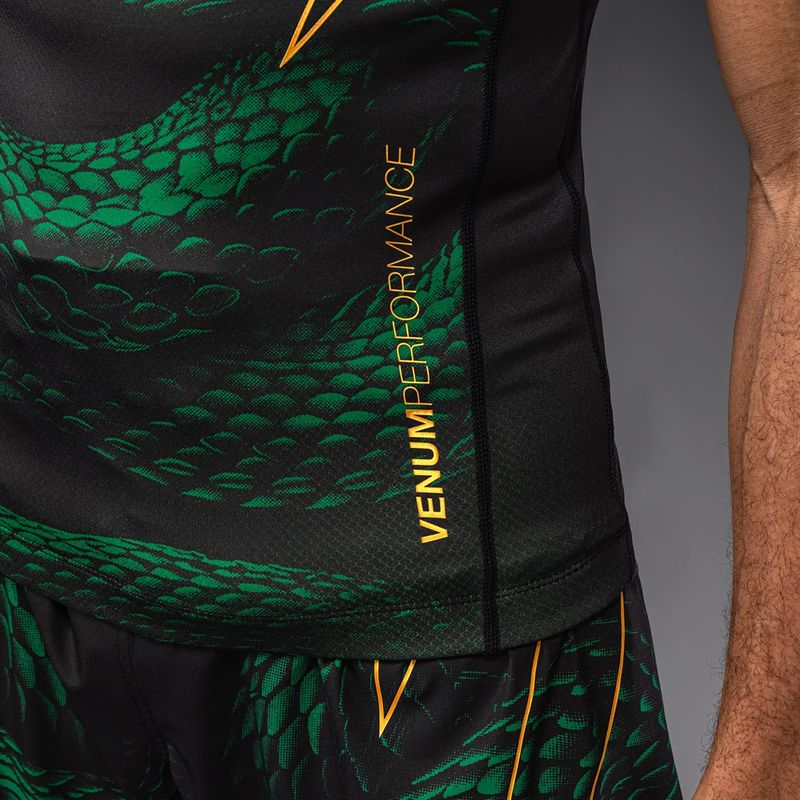 Pánský rashguard Venum Matupa Short Sleeve black/green/gold 6
