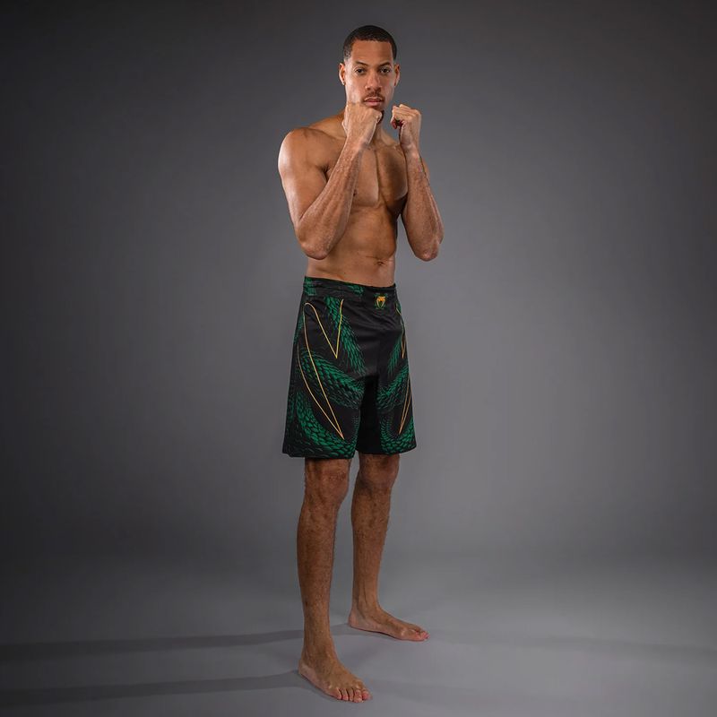 Pánské tréninkové šortky Venum Matupa Fightshorts black/green/gold 2