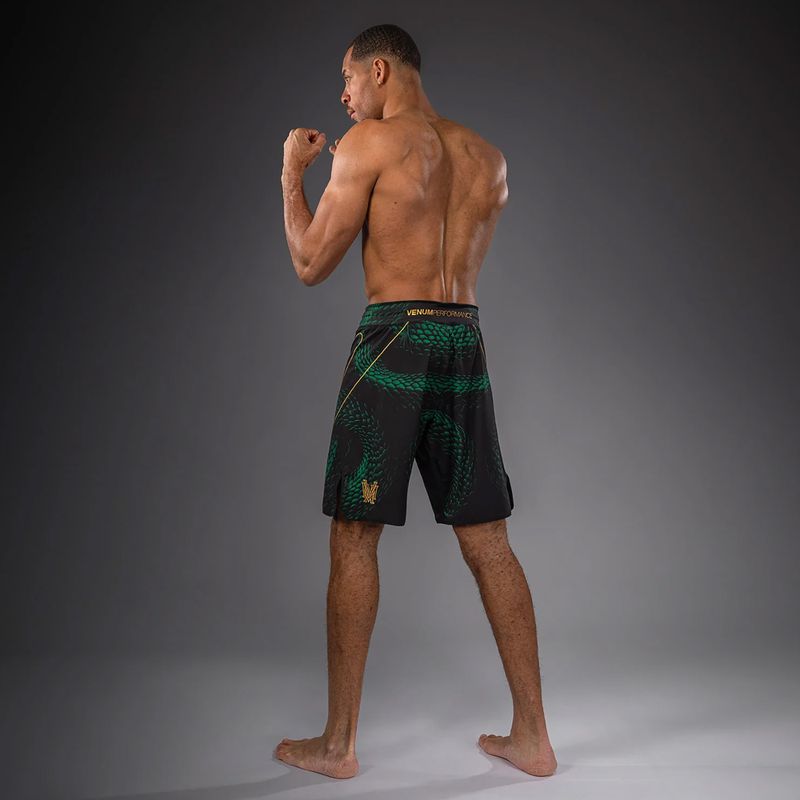 Pánské tréninkové šortky Venum Matupa Fightshorts black/green/gold 4