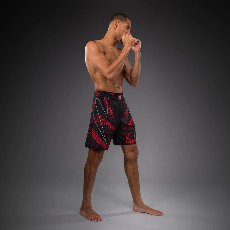 Pánské tréninkové šortky Venum Matupa Fightshorts black/red/silver 2