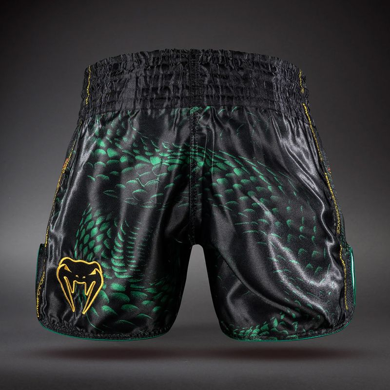 Pánské tréninkové šortky Venum Matupa Muay Thai black/green/gold 2