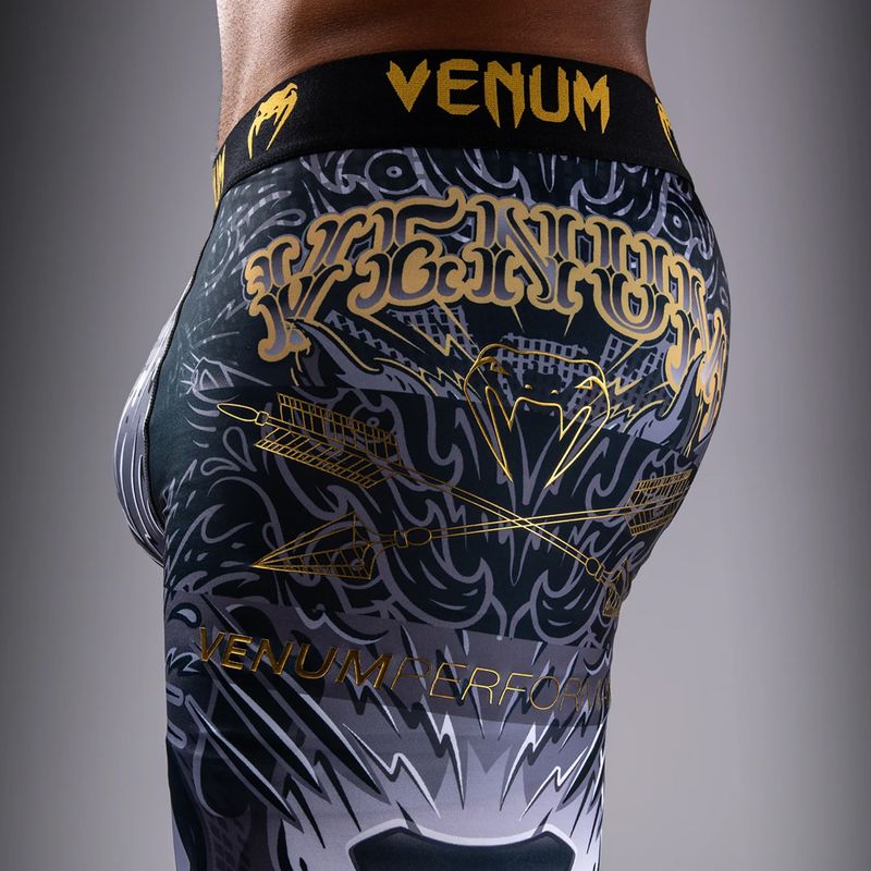 Pánské tréninkové legíny Venum Wolf Attack Spats black/grey 8