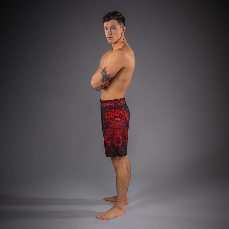 Pánské tréninkové šortky Venum Wolf Atak Fightshorts black/red 2