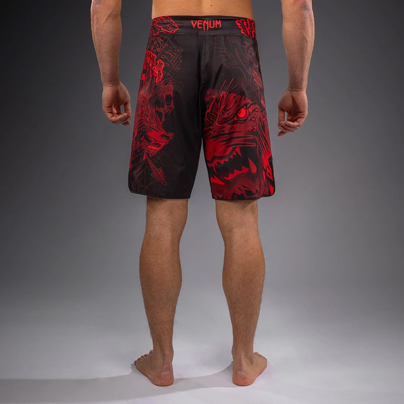 Pánské tréninkové šortky Venum Wolf Atak Fightshorts black/red 3