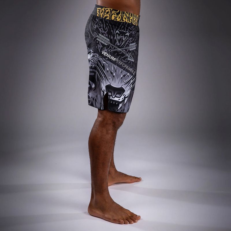 Pánské tréninkové šortky Venum Wolf Atak Fightshorts black/grey 4