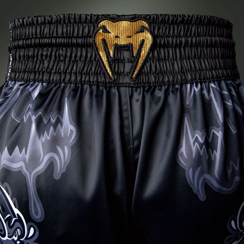 Pánské tréninkové šortky Venum Wolf Attack Muay Thai Shorts black/grey 6