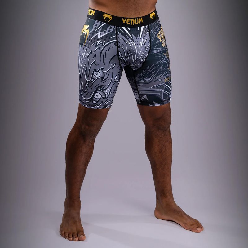 Pánské tréninkové šortky Venum Wolf Attack Vale Tudo Shorts black/grey 2
