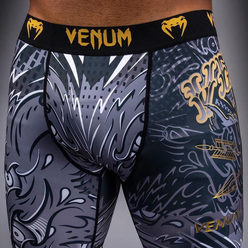Pánské tréninkové šortky Venum Wolf Attack Vale Tudo Shorts black/grey 5