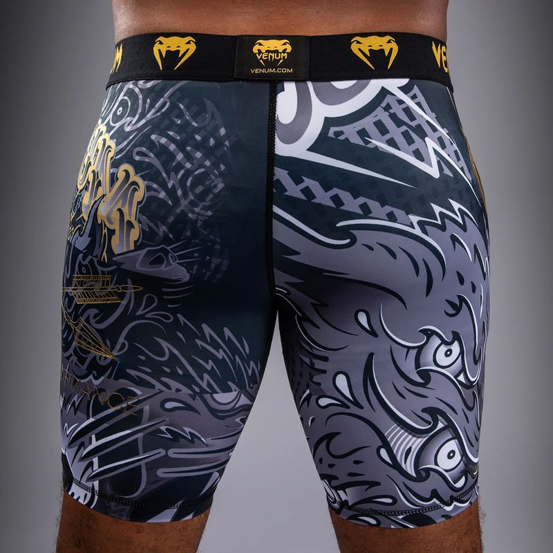 Pánské tréninkové šortky Venum Wolf Attack Vale Tudo Shorts black/grey 6