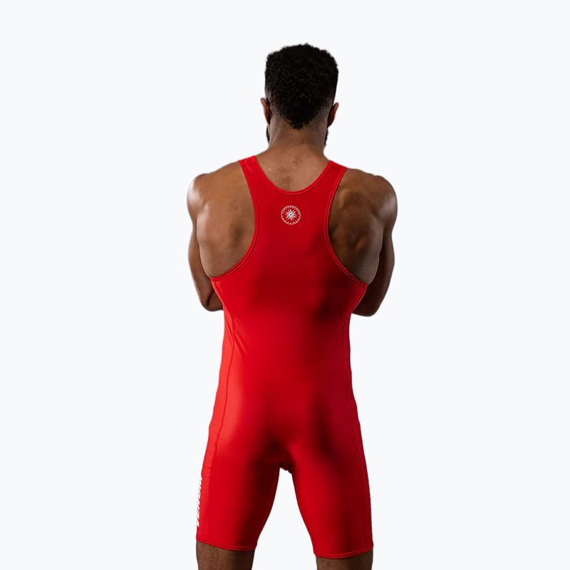 Pánská kombinéza Venum Challenger Wrestling Singlet red 2