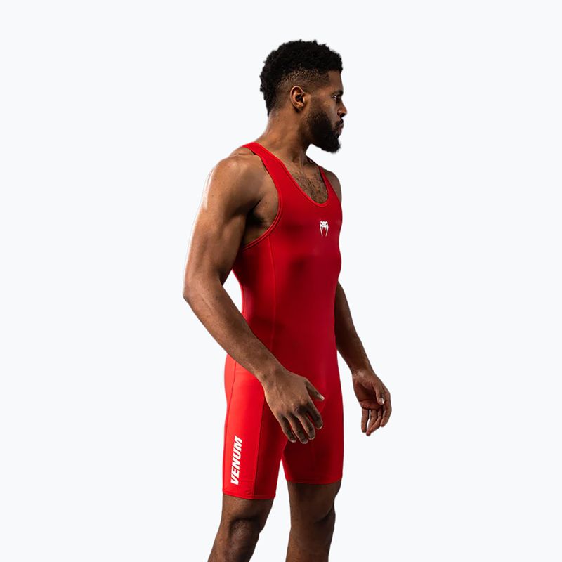 Pánská kombinéza Venum Challenger Wrestling Singlet red 4