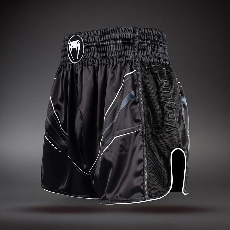 Pánské tréninkové šortky Venum Streamline Muay Thai black/white 3