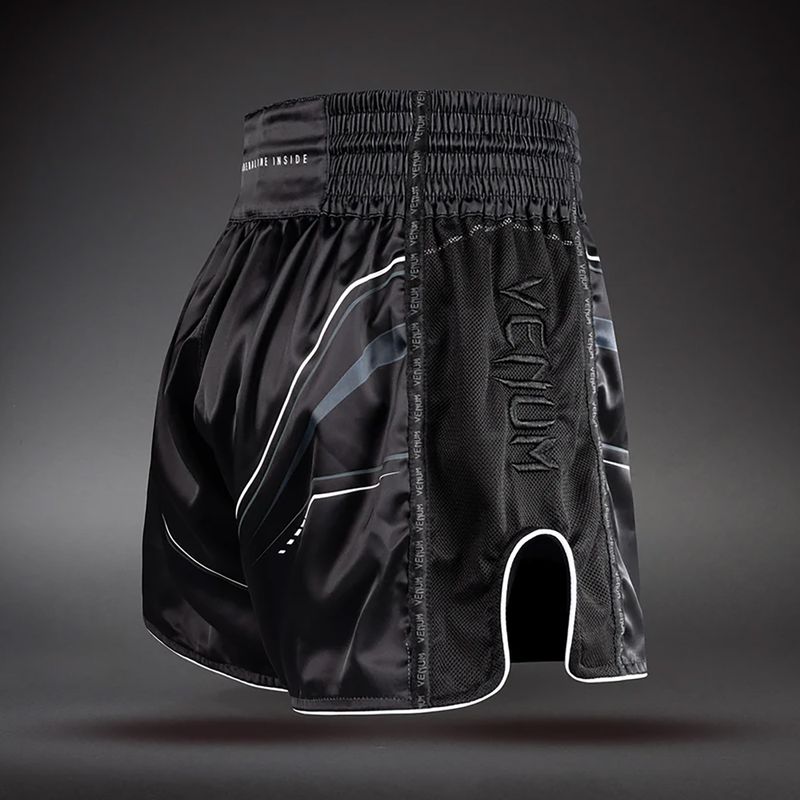 Pánské tréninkové šortky Venum Streamline Muay Thai black/white 4