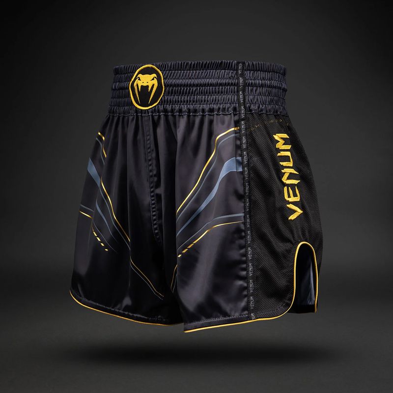 Pánské tréninkové šortky Venum Streamline Muay Thai black/gold 4