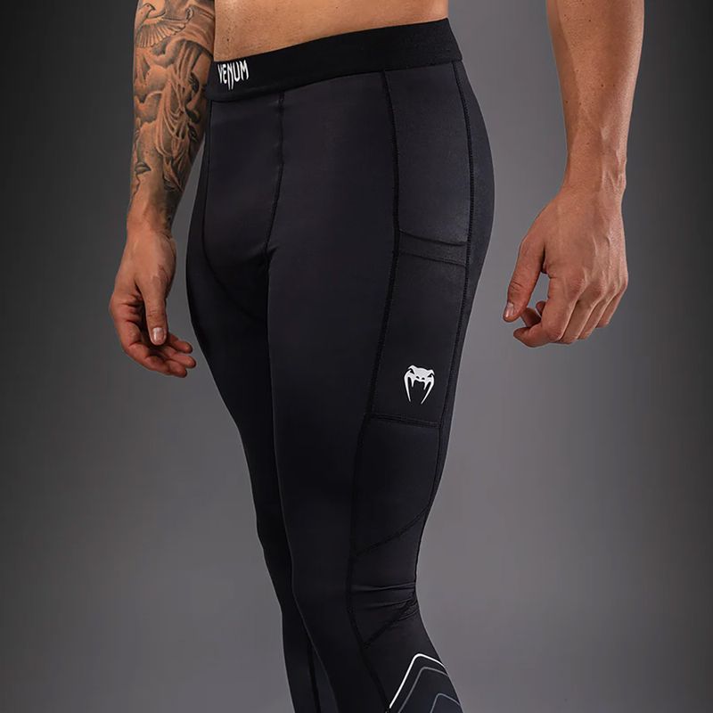 Pánské tréninkové legíny Venum Streamline Spats black/white 6