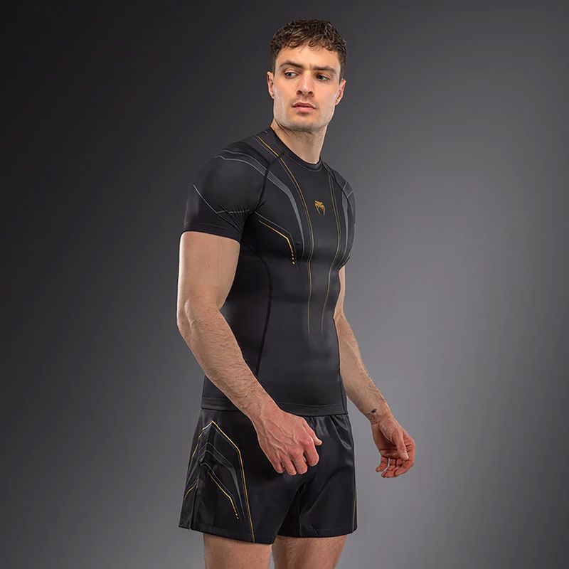 Pánský rashguard Venum Streamline black/gold 4