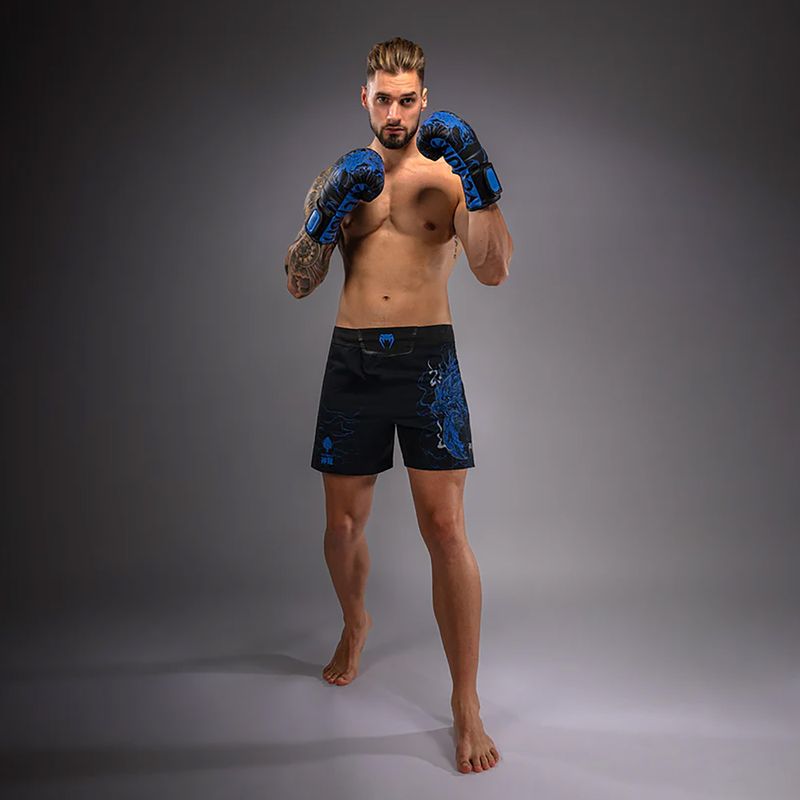 Pánské tréninkové šortky Venum Thunder Dragon Black/Royal Blue 2