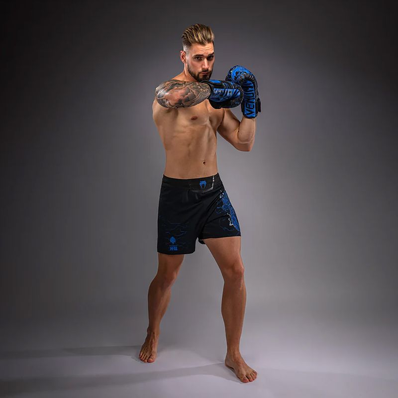 Pánské tréninkové šortky Venum Thunder Dragon Black/Royal Blue 4