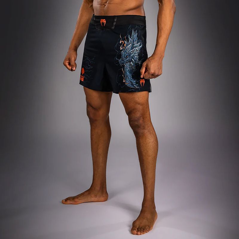 Pánské tréninkové šortky Venum Thunder Dragon Black/Grey/Copper 4