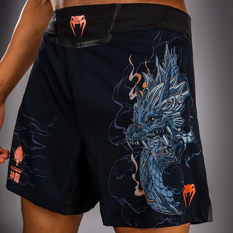 Pánské tréninkové šortky Venum Thunder Dragon Black/Grey/Copper 5