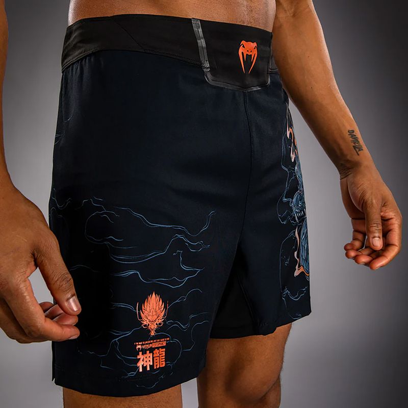 Pánské tréninkové šortky Venum Thunder Dragon Black/Grey/Copper 7