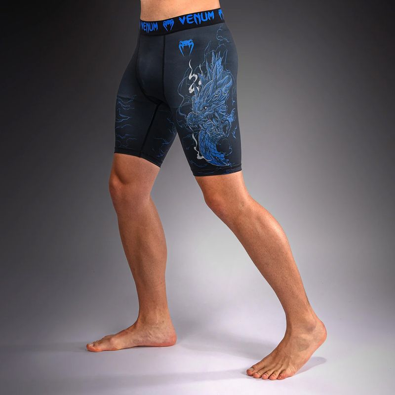 Pánské tréninkové šortky Venum Thunder Dragon Vale Tudo Black/Royal Blue 5