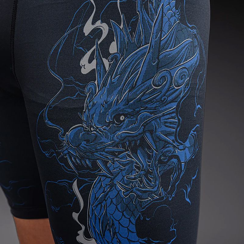 Pánské tréninkové šortky Venum Thunder Dragon Vale Tudo Black/Royal Blue 6