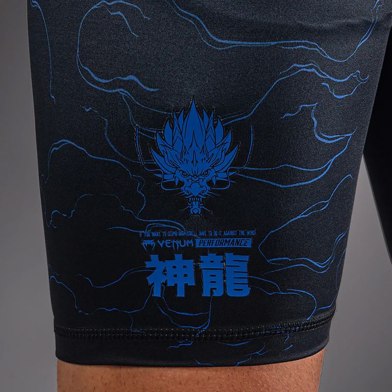 Pánské tréninkové šortky Venum Thunder Dragon Vale Tudo Black/Royal Blue 7