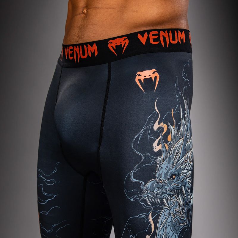 Pánské tréninkové šortky Venum Thunder Dragon Vale Tudo Black/Grey/Copper 8