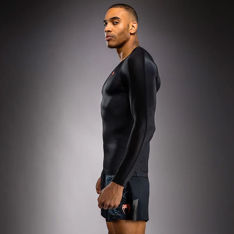 Rashguard Longsleeves Venum Thunder Dragon black/grey/copper 4