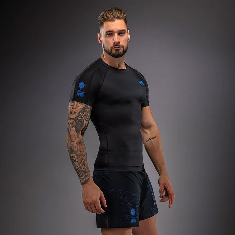 Pánský rashguard Venum Thunder Dragon black/royal blue 3