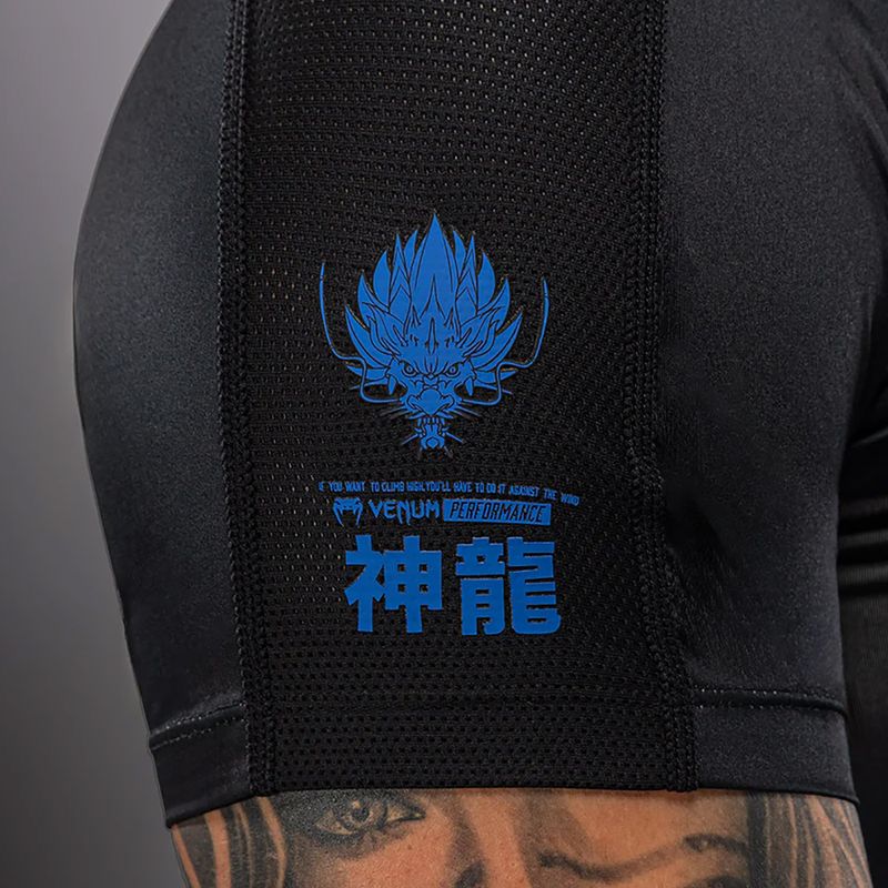 Pánský rashguard Venum Thunder Dragon black/royal blue 6