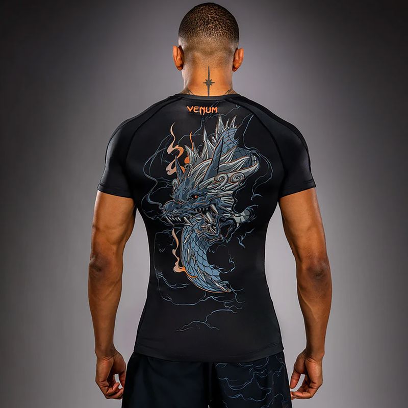 Pánský rashguard Venum Thunder Dragon black/grey/copper 2