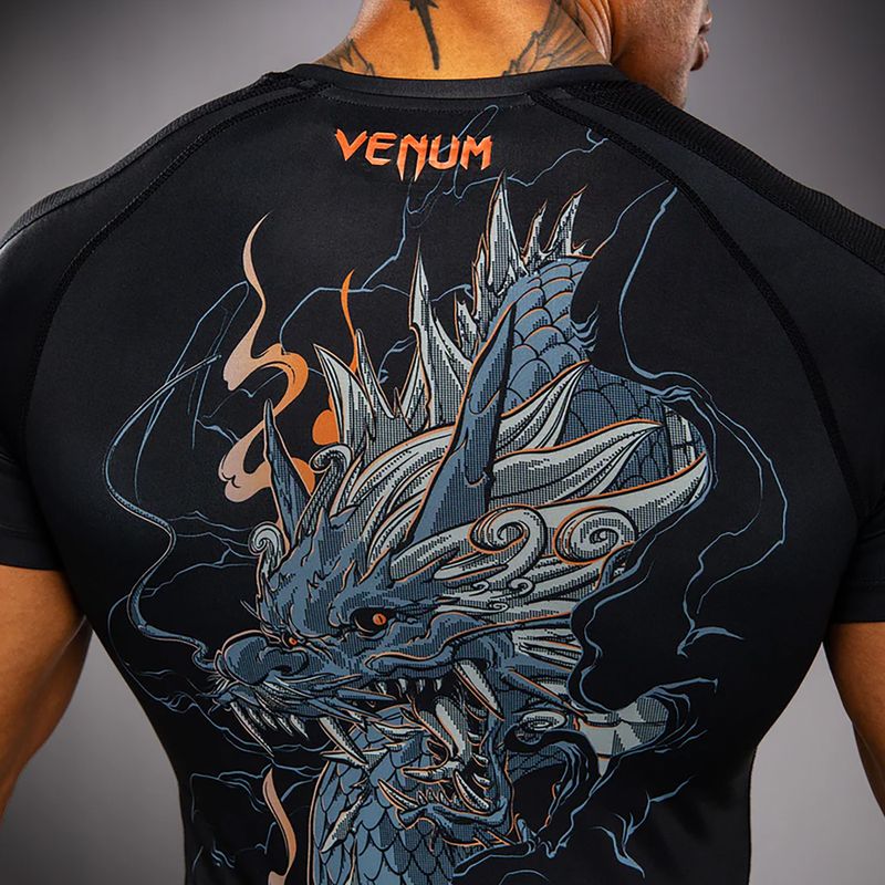 Pánský rashguard Venum Thunder Dragon black/grey/copper 7