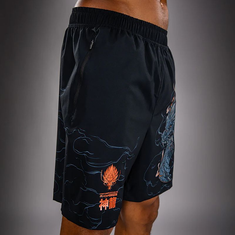 Pánské tréninkové šortky Venum Thunder Dragon Training Black/Grey/Copper 7
