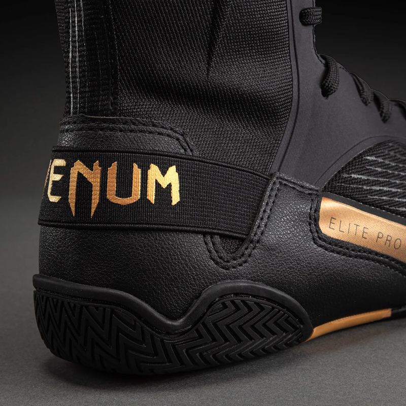 Boxerské boty Venum Elite Neo Boxing black/gold 5