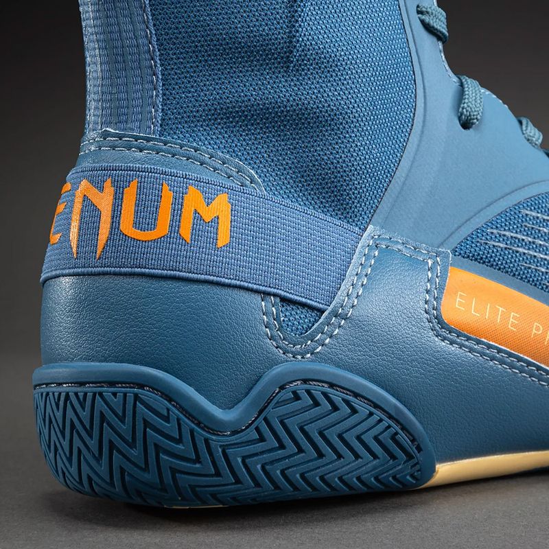 Boxerské boty Venum Elite Neo Boxing steel blue/orange 5